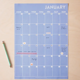 Good Tuesday Monthly Undated A3 Wall Planner | 12 Pages | Peachy Hues