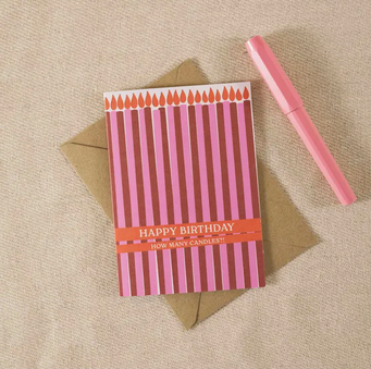 Counting Candles Birthday Greeting Card
