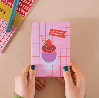 Ice Cream Birthday Greeting Card