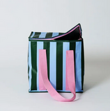 Project 10- Green Blue Stripe Medium Insulated Tote