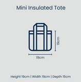 Project 10- Red Blue Stripe Mini Insulated Tote
