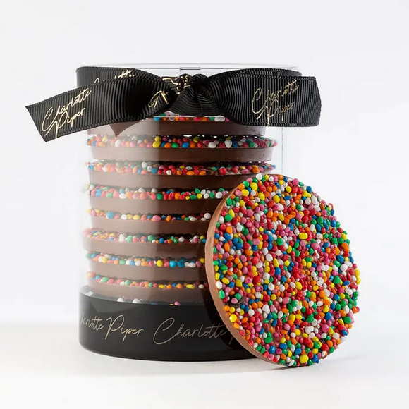 Charlotte Piper Milk Chocolate Sprinkle Discs 120g