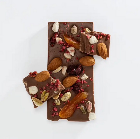 Charlotte Piper Milk Chocolate Bar 50g Fruit & Nut