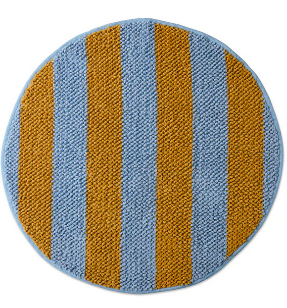 KIP & CO Como Stripe Round Bath Mat