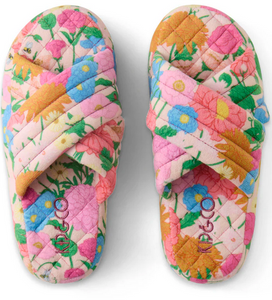 KIP & CO Follow The Sun Quilted Velvet Adult Slippers