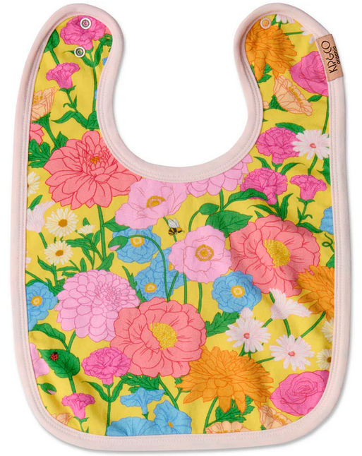KIP & CO Follow The Sun Yellow Organic Cotton Bib