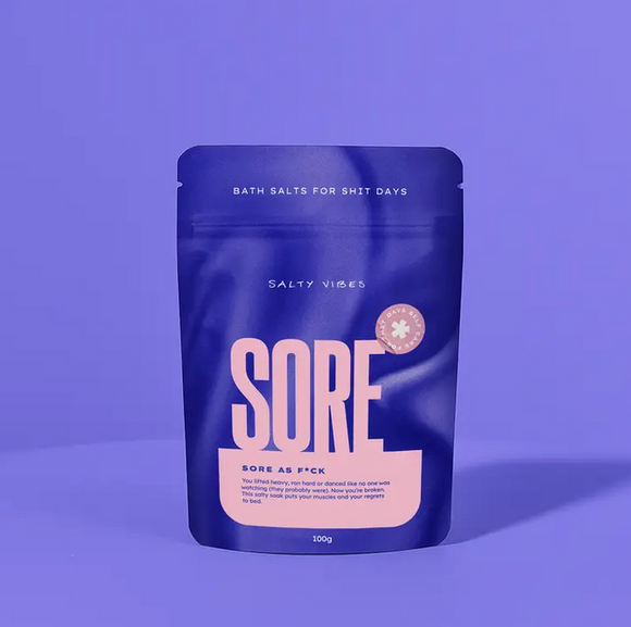 Salty Vibes- Bath Salts | Sore As Fuck 100g