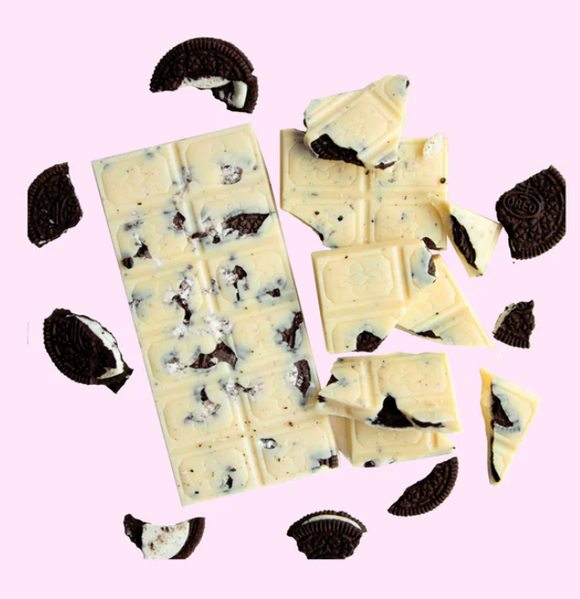Freckleberry - Cookies and Cream White Chocolate Block