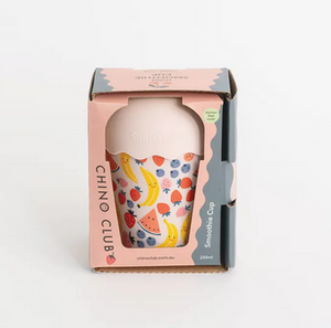 Chino Club Fruits Pink Mini Smoothie Cup & Straw 200ml