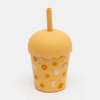 Chino Club Suns Orange Mini Smoothie Cup & Straw 200ml