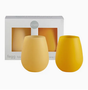 Porter Green Buttermilk + Sunflower | Fegg | Silicone Unbreakable Glasses