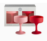 Porter Green Cherry + Blush | Mecc| Silicone Unbreakable Cocktail Glasses