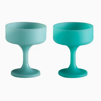 Porter Green Pavone | Mecc| Silicone Unbreakable Cocktail Glasses