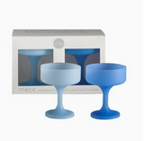 Porter Green Sky +Kingfisher |Mecc |Silicone Unbreakable Cocktail Glasses