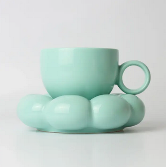 Sage & Cooper Lottie Mug & Saucer - Blue
