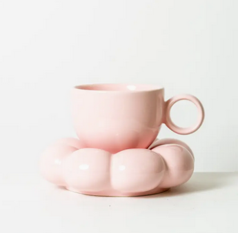 Sage & Cooper Lottie Mug & Saucer - Pink