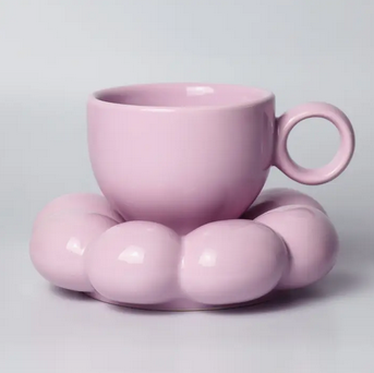 Sage & Cooper Lottie Mug & Saucer - Purple
