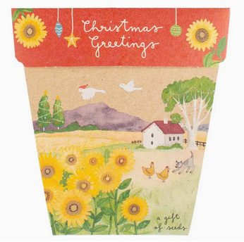 Sow 'n Sow Christmas Sunflower Gift of Seeds