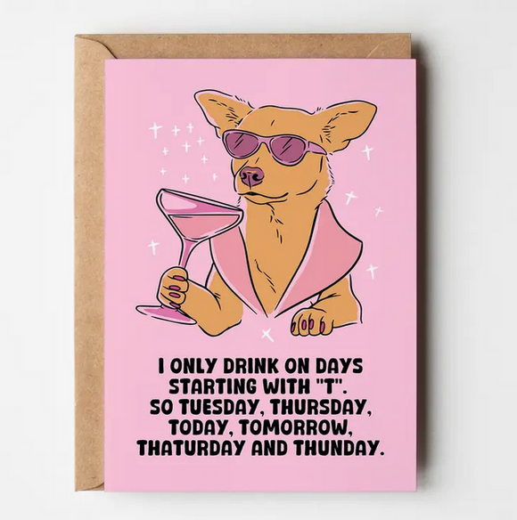 Greeting Card- Cocktail Lovers