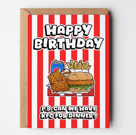 Greeting Card- Can We Have Kfc