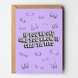 Greeting Card- Clap Ya Tits