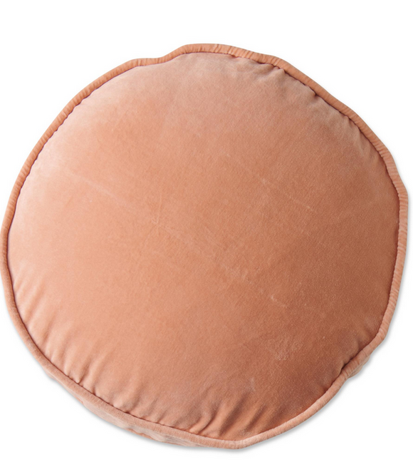 KIP & CO Peach Velvet Pea Cushion