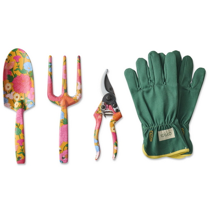 KIP & CO Follow The Sun Yellow Garden Tools and Gloves Set