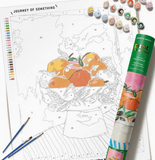 Journey of Something- Paint By Numbers - Bowl of Oranges