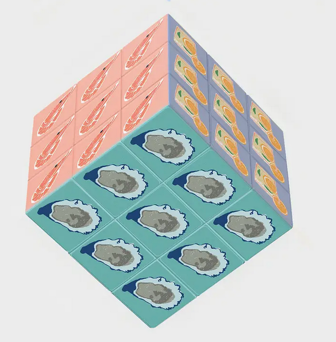 Journey of Something- Art Cube - Mediterranean – Poppy & Cotton