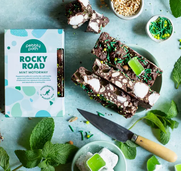 Pebbly Path Mint Motorway Rocky Road