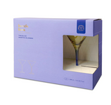 Here's How- The Olive Martini Glass - Olive & Cobalt