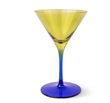 Here's How- The Olive Martini Glass - Olive & Cobalt