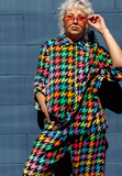 She street Brixton Shirt - Rainbow Houndstooth