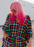 She street Brixton Shirt - Rainbow Houndstooth