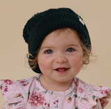 Snuggle Hunny- Emerald Organic Baby Knit Beanie