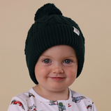 Snuggle Hunny- Emerald Organic Baby Knit Beanie