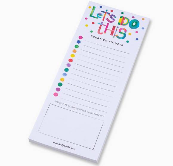 Lordy Dordie Creative To-Do's Notepad - 