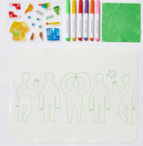 Journey of Something Wipeable Silicone Colouring Mat - Friends