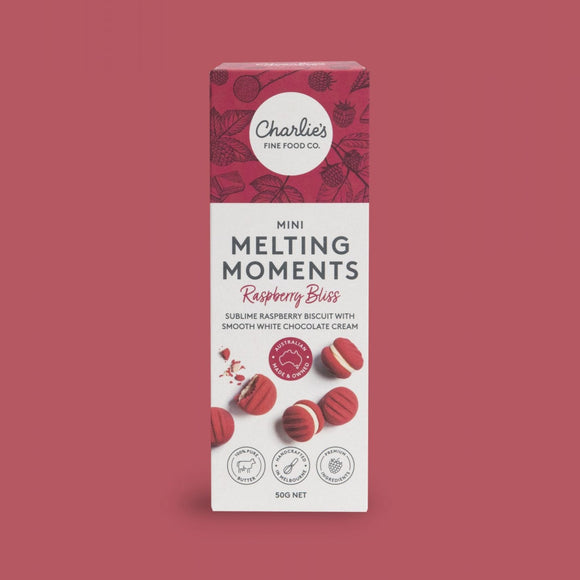 Raspberry Bliss Mini Melting Moments Biscuits 50g