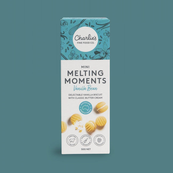 Vanilla Bean Mini Melting Moments Biscuits 50g