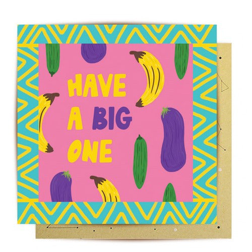 Greeting Card Juicy Banana