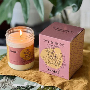 Ivy & Wood  Homebody: Santal Scented Candle