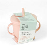 The Somewhere Blush Silicone Straw Cup