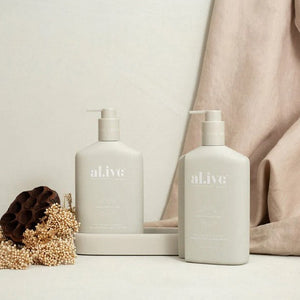al.ive Wash & Lotion Duo + Tray - Sea Cotton & Coconut