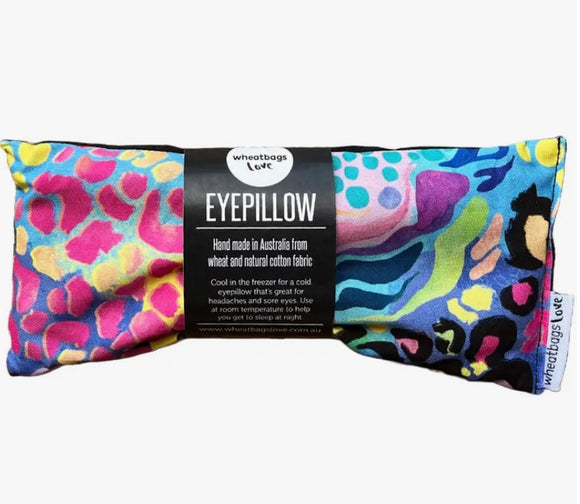 Wheatbags Love Eye Pillow - Electric Leopard Lavender