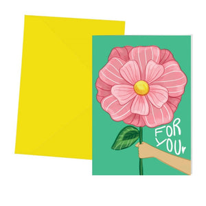 Big Flower Greeting Card