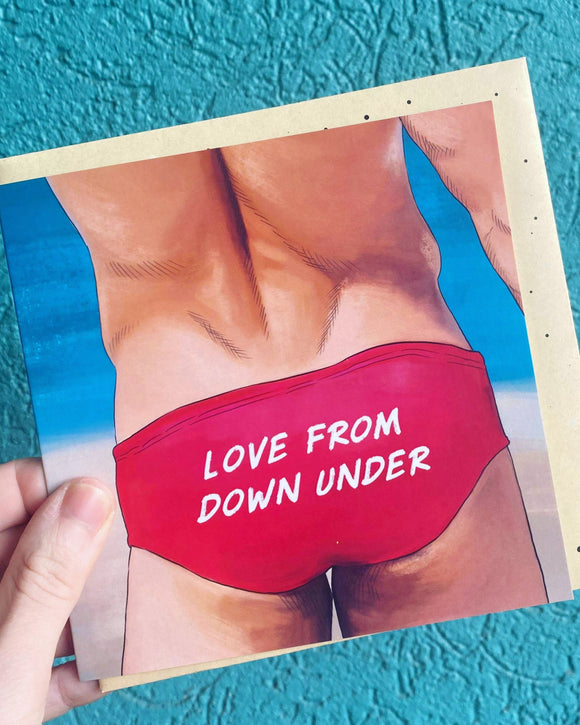 Love From Down Under Greeting Card