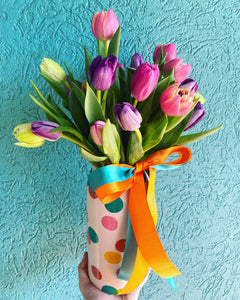 Jones & Co Vase with Tulips