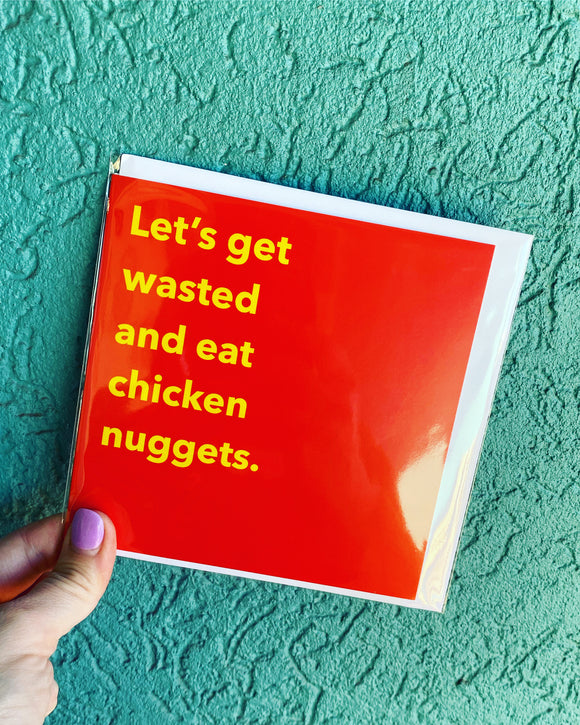 Chicken Nuggets Greeting Card