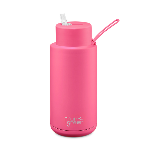 Frank Green bottle neon pink - 34oz / 1,000ml